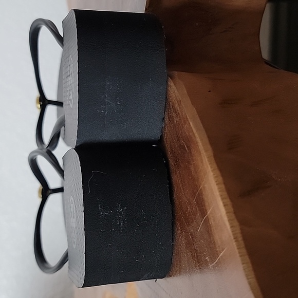 Tory Burch Black Wedge Platform Sandals Flip Flops Size 7 US - Picture 3 of 8